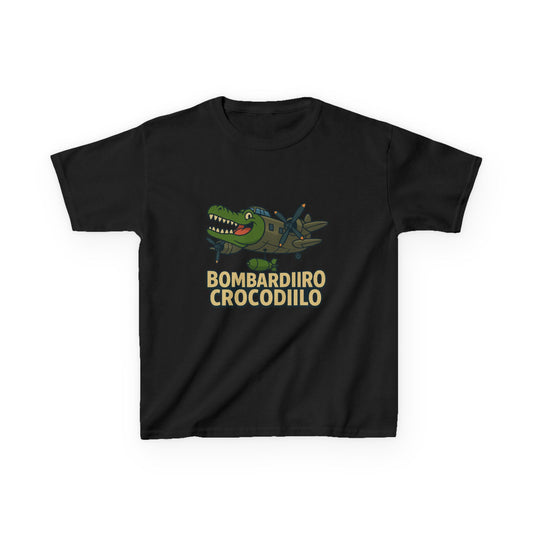 Bombardiro Crocodilo – Kids Heavy Cotton Tee